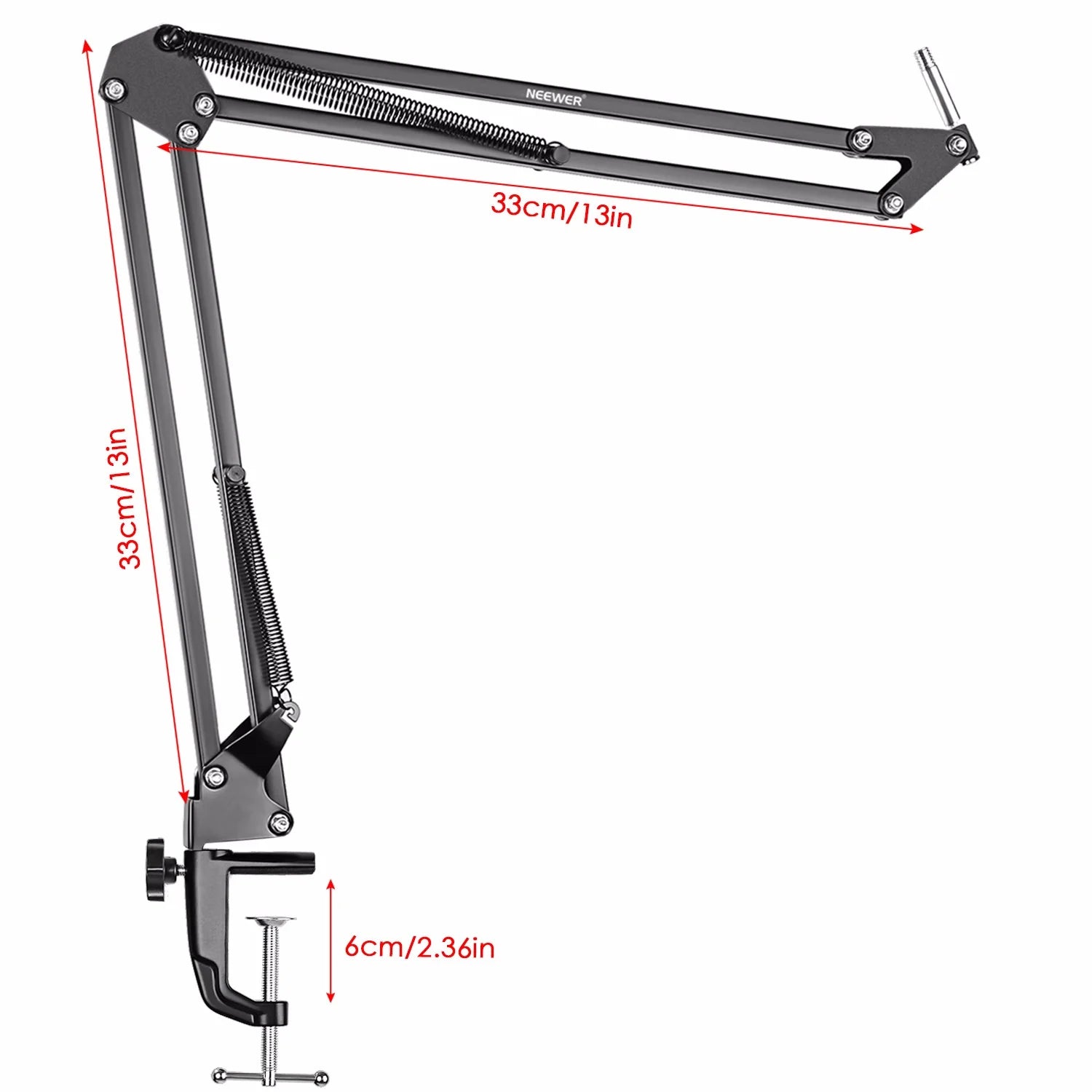 Neewer NW-7000 USB Premium Studio Condenser Mic with NW-35 Flexible Boom Stand, Shock Mount, and Desk Clamp Kit for Streaming and Audio Recording