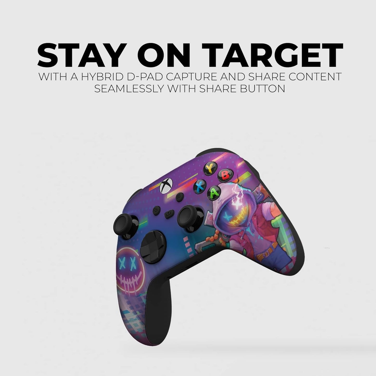 Neonabyss Custom X-Box Controller Wireless Compatible with X-Box One/Series X/S Proudly Customized in USA with Permanent HYDRO-DIP Printing (NOT JUST a SKIN)