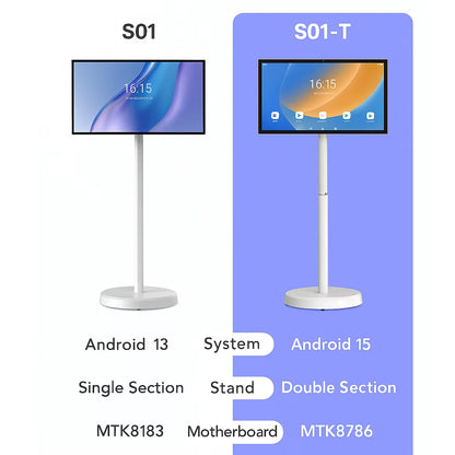 Verified Suppliers Floor Standing Portable Tv Live Streaming Equipment Interactive Lcd Display for Tiktok Electronic Smart Tvs