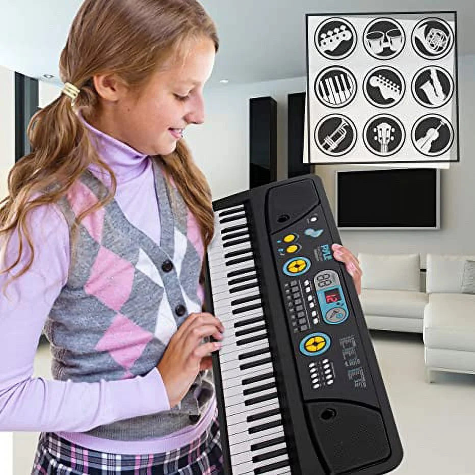 PKBRD6111 Electronic 2-In-1 Streaming Karaoke Portable Piano Keyboard