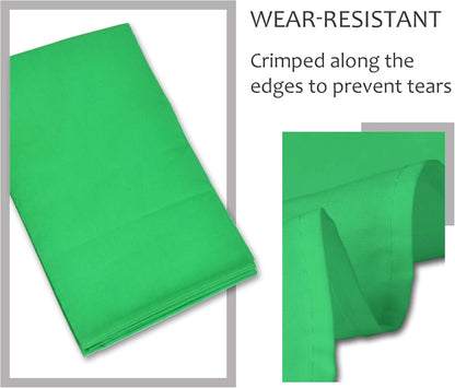 Photo Video Studio 7 X 10Ft Green Screen Backdrop Stand Kit, Photography Background Support System with 6 X 9Ft 100% Cotton Muslin Chromakey Curtain