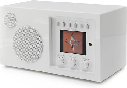 Solo Wireless Speaker - Hand-Crafted Veneer Cabinets- One Touch Streaming, Internet Radio, Bluetooth, Wi-Fi (Global Edition)