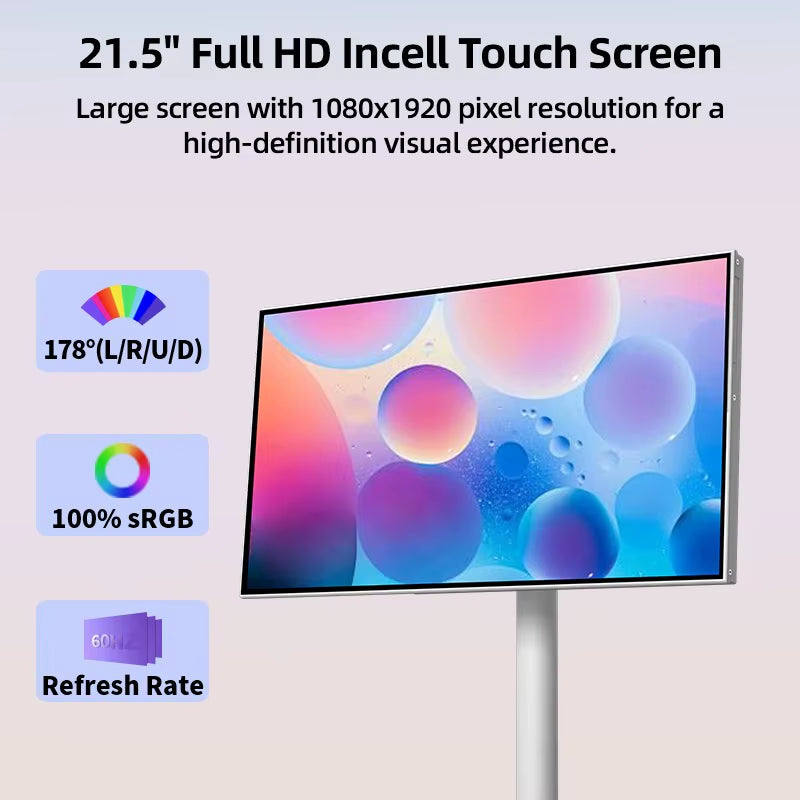 Verified Suppliers Floor Standing Portable Tv Live Streaming Equipment Interactive Lcd Display for Tiktok Electronic Smart Tvs