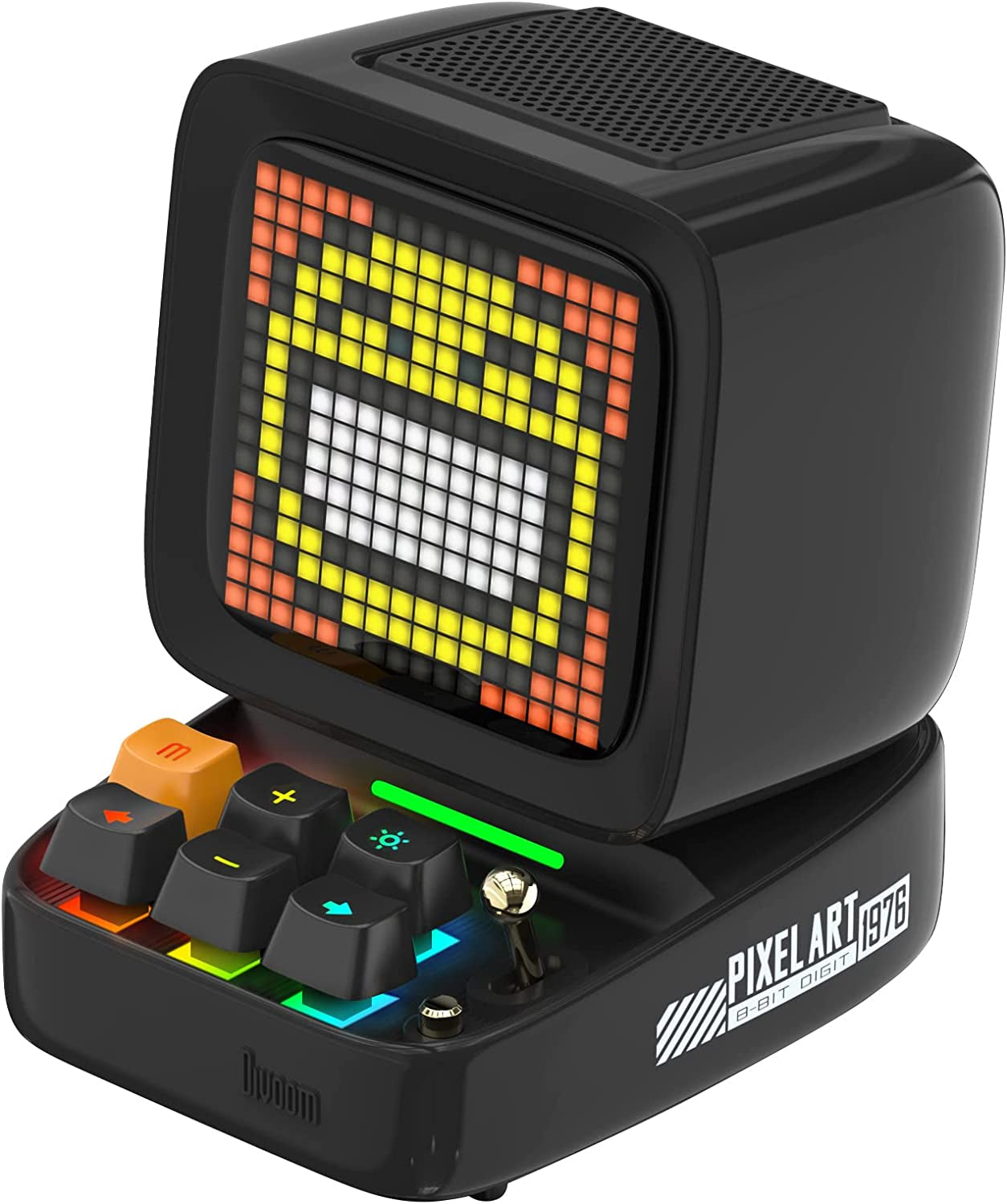 Ditoo Programmable Pixel Art Led-Bluetooth-Speaker Showing-Clock Emoji DIY Design for Home Wedding Party Decoration with Wireless App Control (Green)