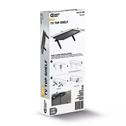 12 In. TV Top Shelf for Streaming Devices and TV Accessories
