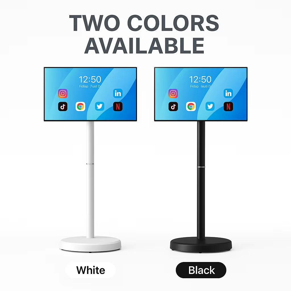 Verified Suppliers Floor Standing Portable Tv Live Streaming Equipment Interactive Lcd Display for Tiktok Electronic Smart Tvs