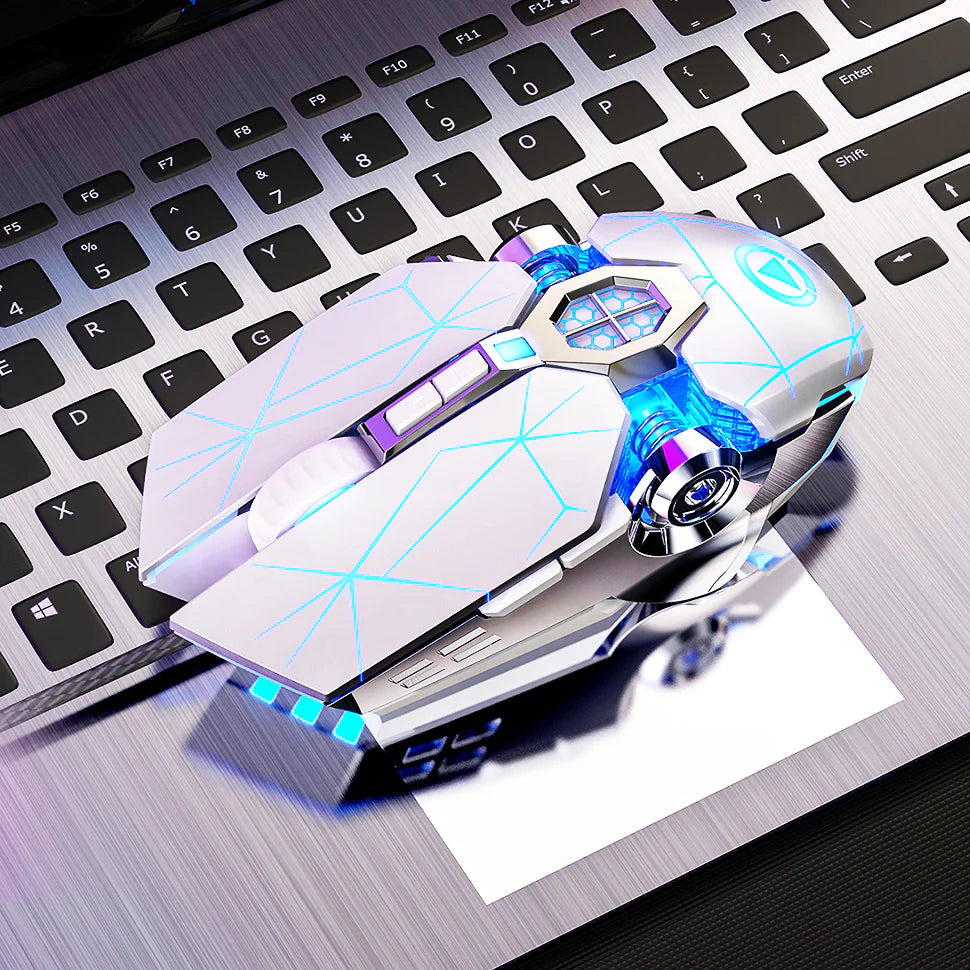 Wireless Silent Click Gaming Mouse for PC Laptop Workstation Office