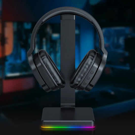 Wireless Gaming Headset with Noise Canceling Stereo Sound and LED Lights