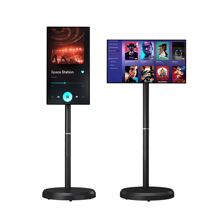 Verified Suppliers Floor Standing Portable Tv Live Streaming Equipment Interactive Lcd Display for Tiktok Electronic Smart Tvs