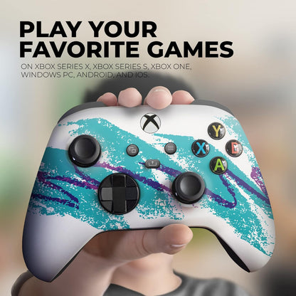 90'S Cup Custom X-Box Controller Wireless Compatible with X-Box One/Series X/S Proudly Customized in USA with Permanent HYDRO-DIP Printing(Not JUST a SKIN) (MODDED)