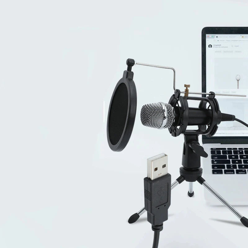 Compact Portable Device for Streaming with Adjustable Mic Holder Metal