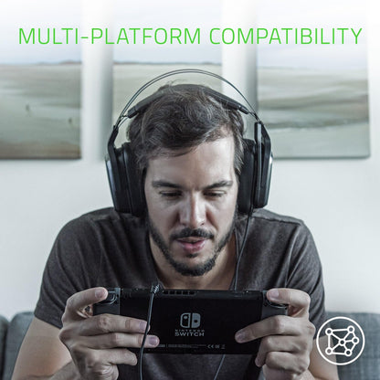 Tiamat 2.2 V2 Gaming Headset: Dual Subwoofers - In-Line Audio Control - Rotatable Boom Mic - Works with PC - Classic Black, Black (RZ04-02080100-R3U1)