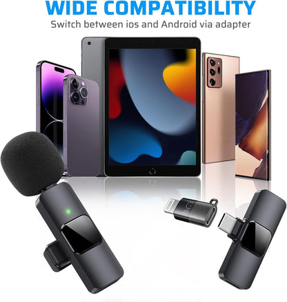 Microfono Mini Inalambrico De Para Celular Iphone Solapa 2 Mic