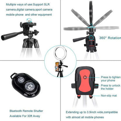 Works with Iphone, Stand for Streaming Phone Illumination