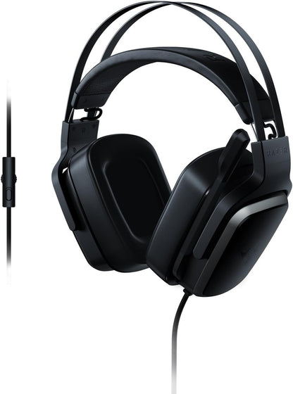 Tiamat 2.2 V2 Gaming Headset: Dual Subwoofers - In-Line Audio Control - Rotatable Boom Mic - Works with PC - Classic Black, Black (RZ04-02080100-R3U1)