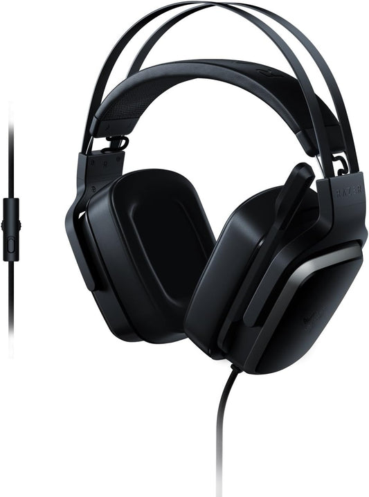 Tiamat 2.2 V2 Gaming Headset: Dual Subwoofers - In-Line Audio Control - Rotatable Boom Mic - Works with PC - Classic Black, Black (RZ04-02080100-R3U1)