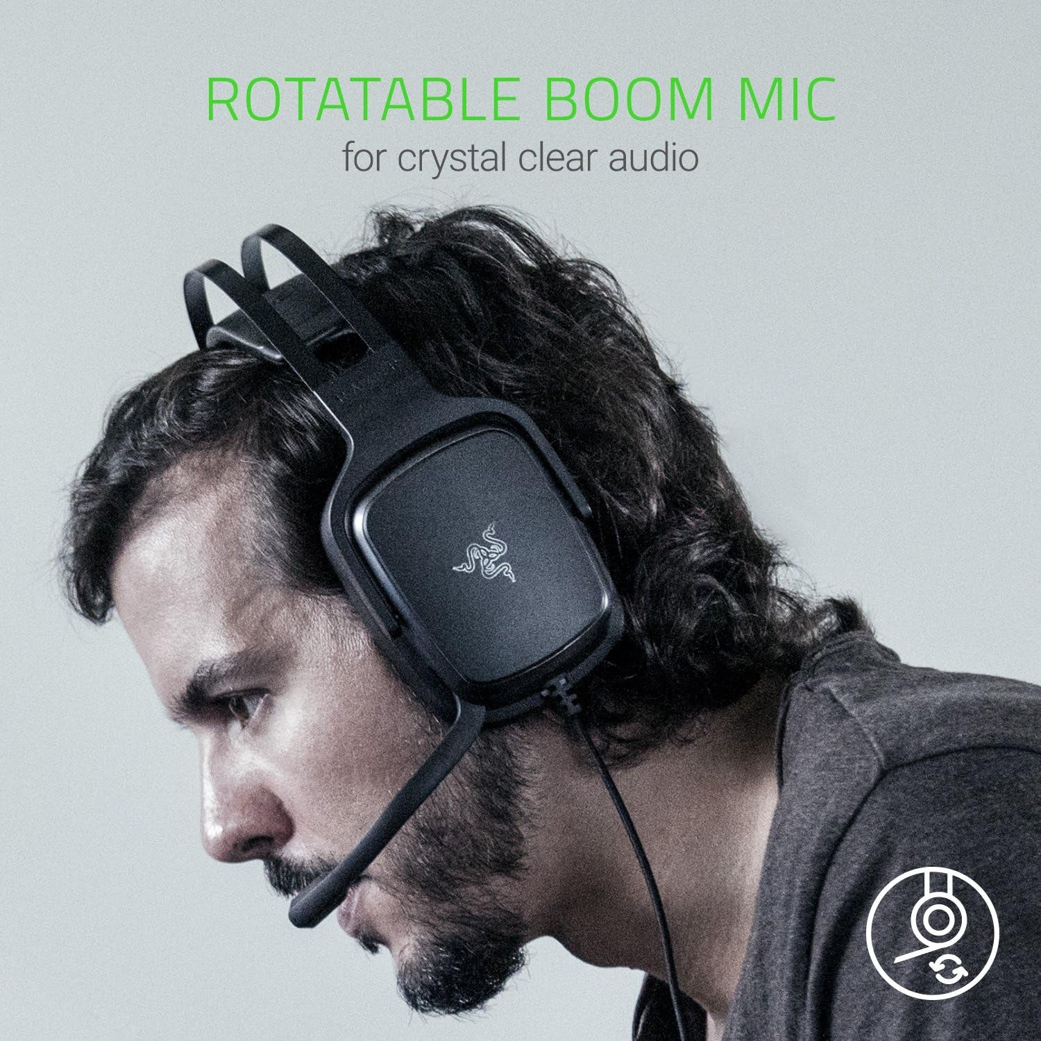 Tiamat 2.2 V2 Gaming Headset: Dual Subwoofers - In-Line Audio Control - Rotatable Boom Mic - Works with PC - Classic Black, Black (RZ04-02080100-R3U1)