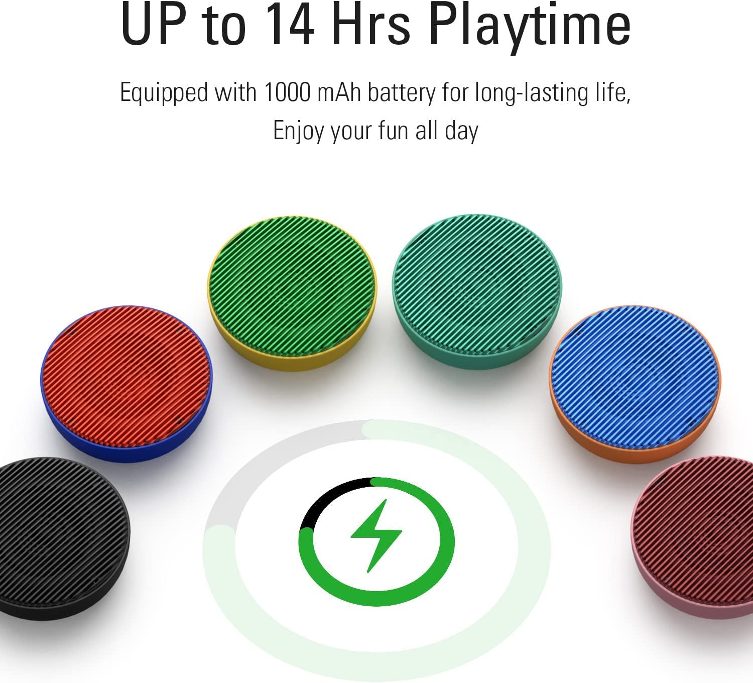 City Bluetooth Speaker, Portable Wireless Loudspeaker, Bluetooth 5.0 / Dual Pairing / IPX4 Waterproof, Hifi Audio & Built-In Mic Mini Speakers for Travel and Party (Stone Grey)
