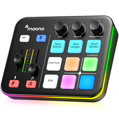 G1 NEO Interfaz De Audio Audio Mixer G1,Custom Sound Effects,Xlr Audio Interface,For Gaming Voice,Podcast