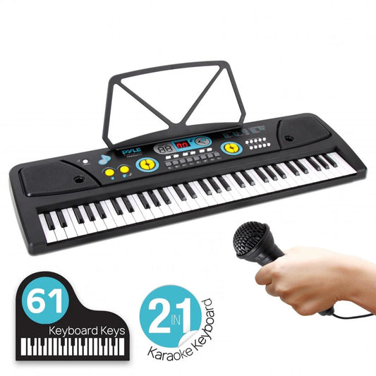PKBRD6111 Electronic 2-In-1 Streaming Karaoke Portable Piano Keyboard