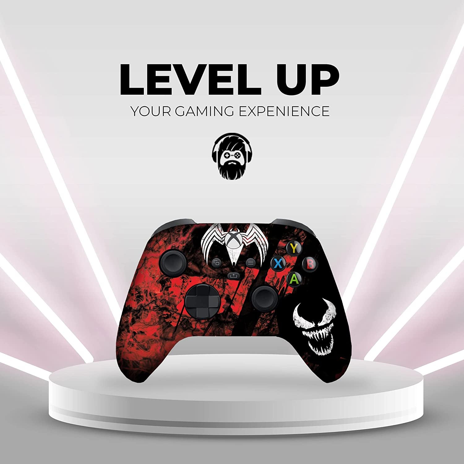 Carnagge Custom X-Box Controller Wireless Compatible with X-Box One/Series X/S Proudly Customized in USA with Permanent HYDRO-DIP Printing(Not JUST a SKIN) (MODDED)