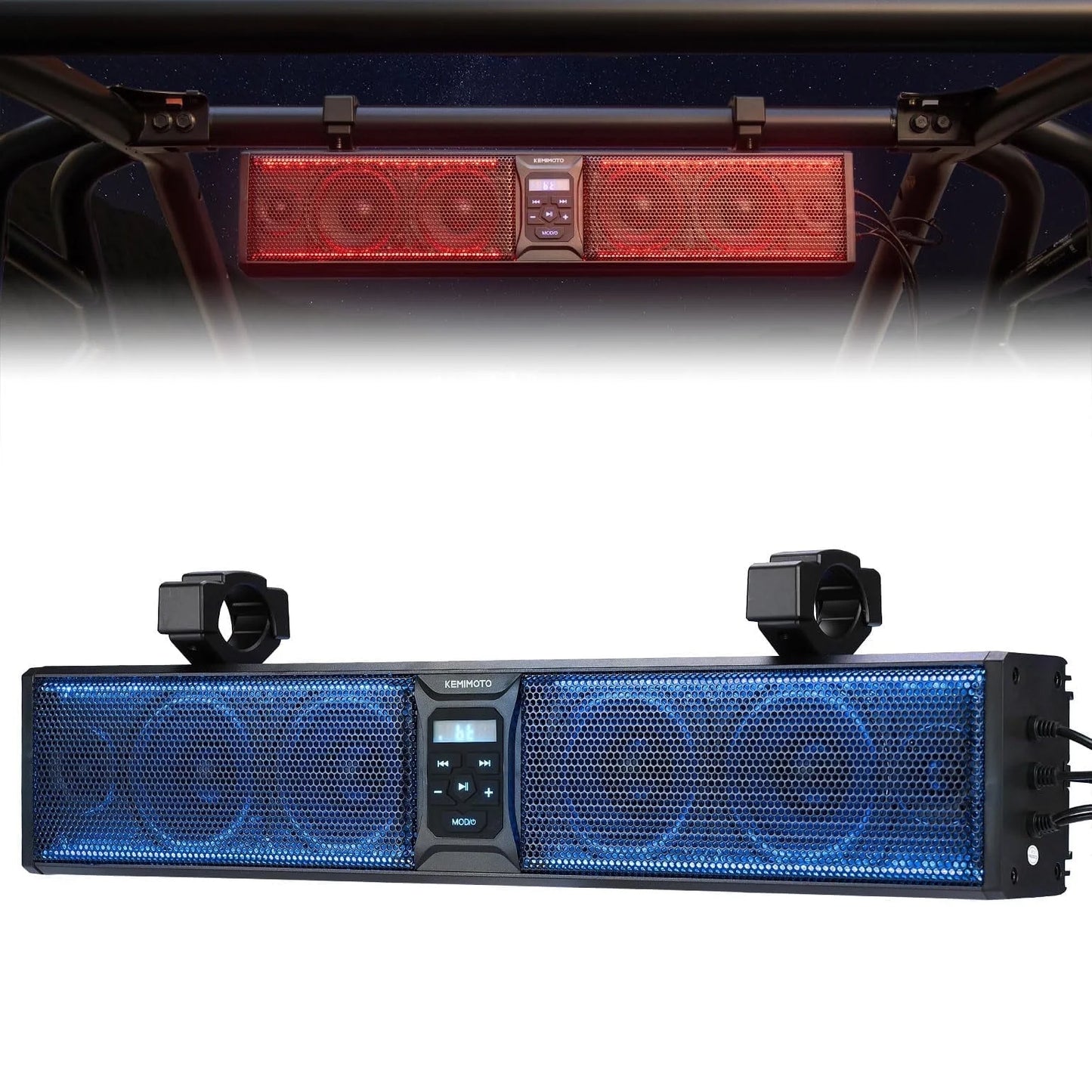B0117-01801BK 26'' RGB ATV UTV Sound Bar Bluetooth Vehicle Speakers