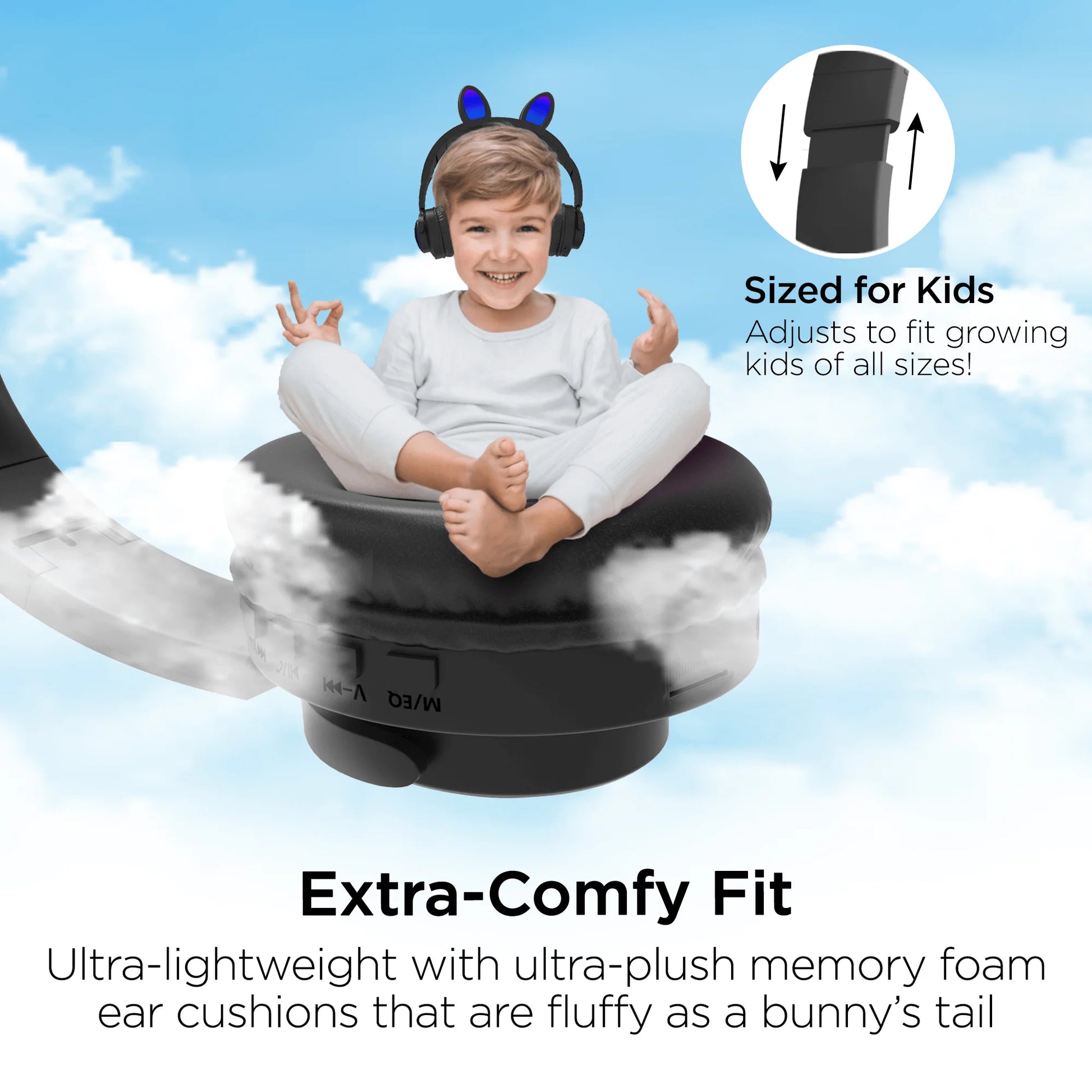 Hypergear Bunny Tracks Wireless Light-Up Headphones