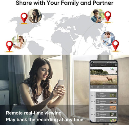 4G LTE Cellular Trail Cameras, 2K HD Live Streaming, Solar Powered Wildlife Game