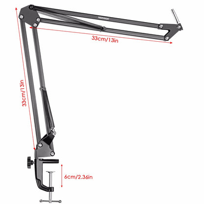 Neewer NW-7000 USB Premium Studio Condenser Mic with NW-35 Flexible Boom Stand, Shock Mount, and Desk Clamp Kit for Streaming and Audio Recording