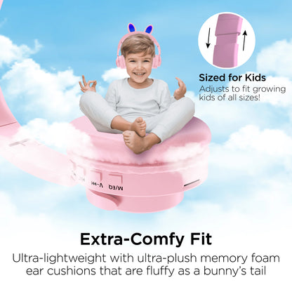 Hypergear Bunny Tracks Wireless Light-Up Headphones