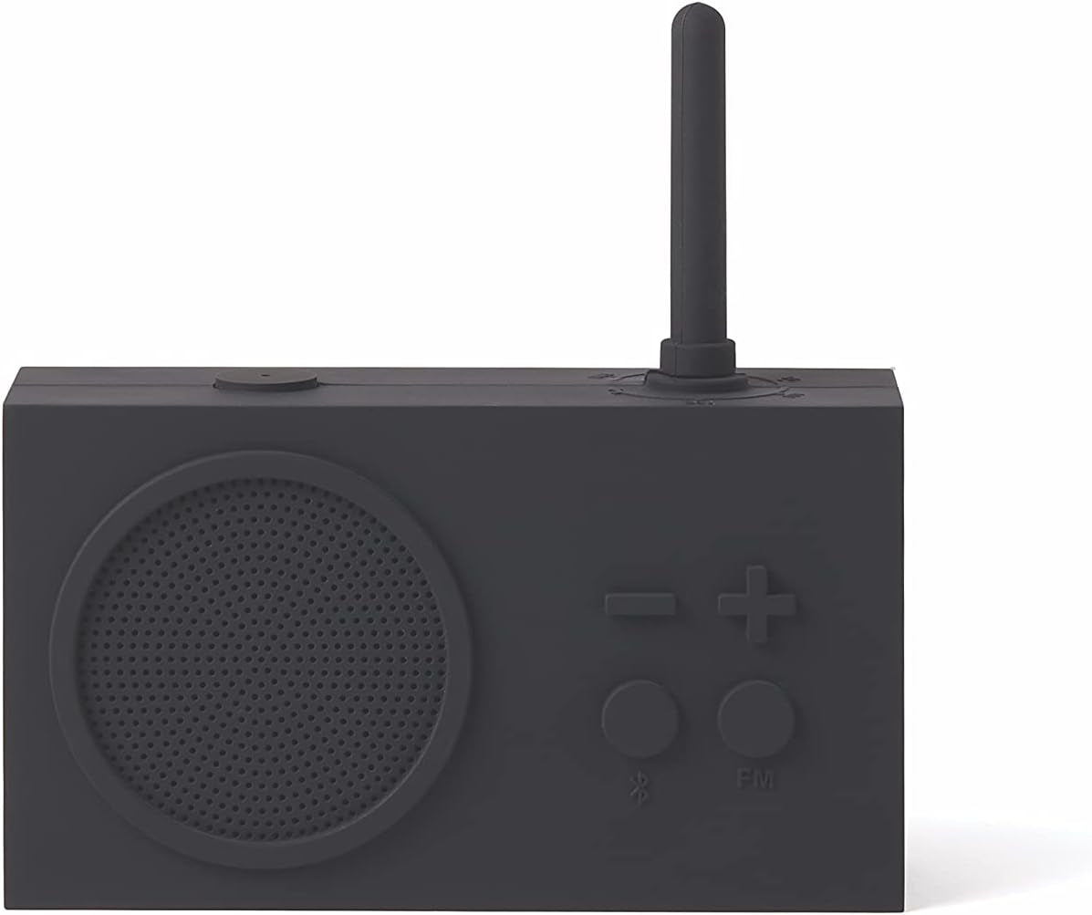 TYKHO 3 Wireless Bluetooth Speaker and FM Radio, Splashproof and Rechargeable - Black