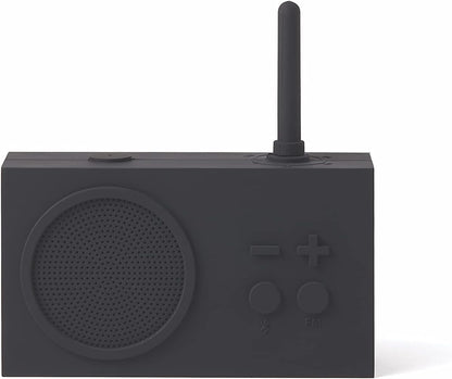 TYKHO 3 Wireless Bluetooth Speaker and FM Radio, Splashproof and Rechargeable - Black