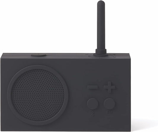 TYKHO 3 Wireless Bluetooth Speaker and FM Radio, Splashproof and Rechargeable - Black