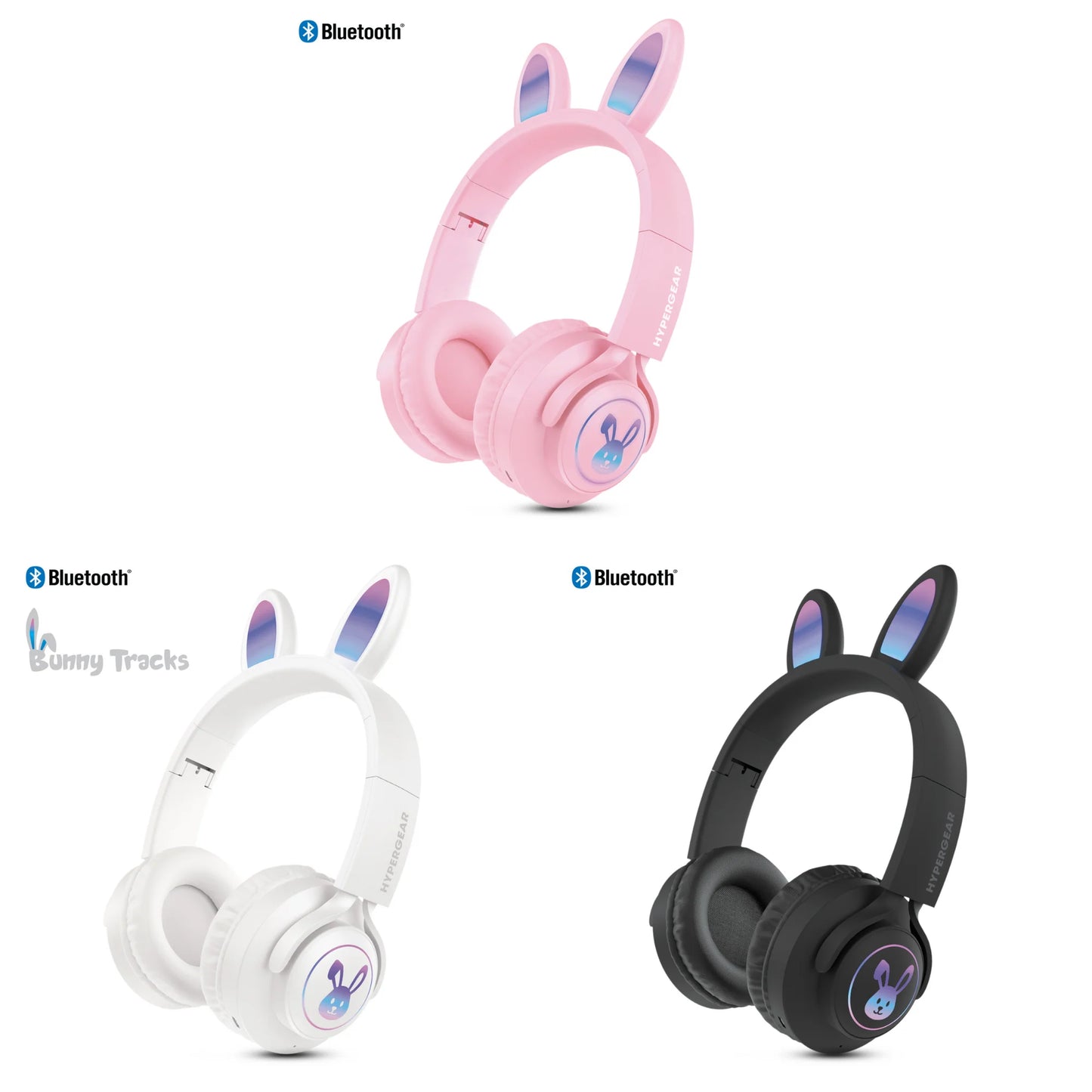 Hypergear Bunny Tracks Wireless Light-Up Headphones