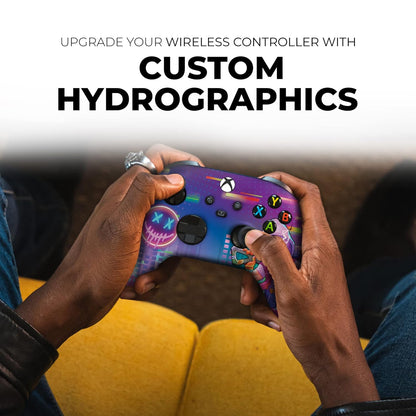 Neonabyss Custom X-Box Controller Wireless Compatible with X-Box One/Series X/S Proudly Customized in USA with Permanent HYDRO-DIP Printing (NOT JUST a SKIN)