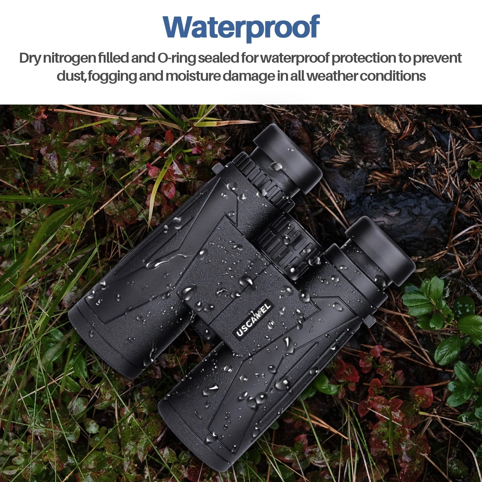 12X42 Binoculars for Adults & Kids, High-Powered Binoculars Waterproof Optics with Low-Light Night Vision for Bird Watching and Outdoor Activities