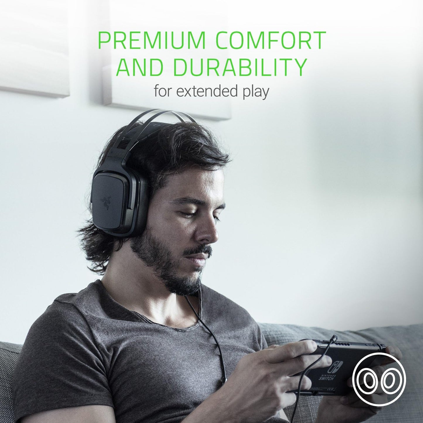 Tiamat 2.2 V2 Gaming Headset: Dual Subwoofers - In-Line Audio Control - Rotatable Boom Mic - Works with PC - Classic Black, Black (RZ04-02080100-R3U1)