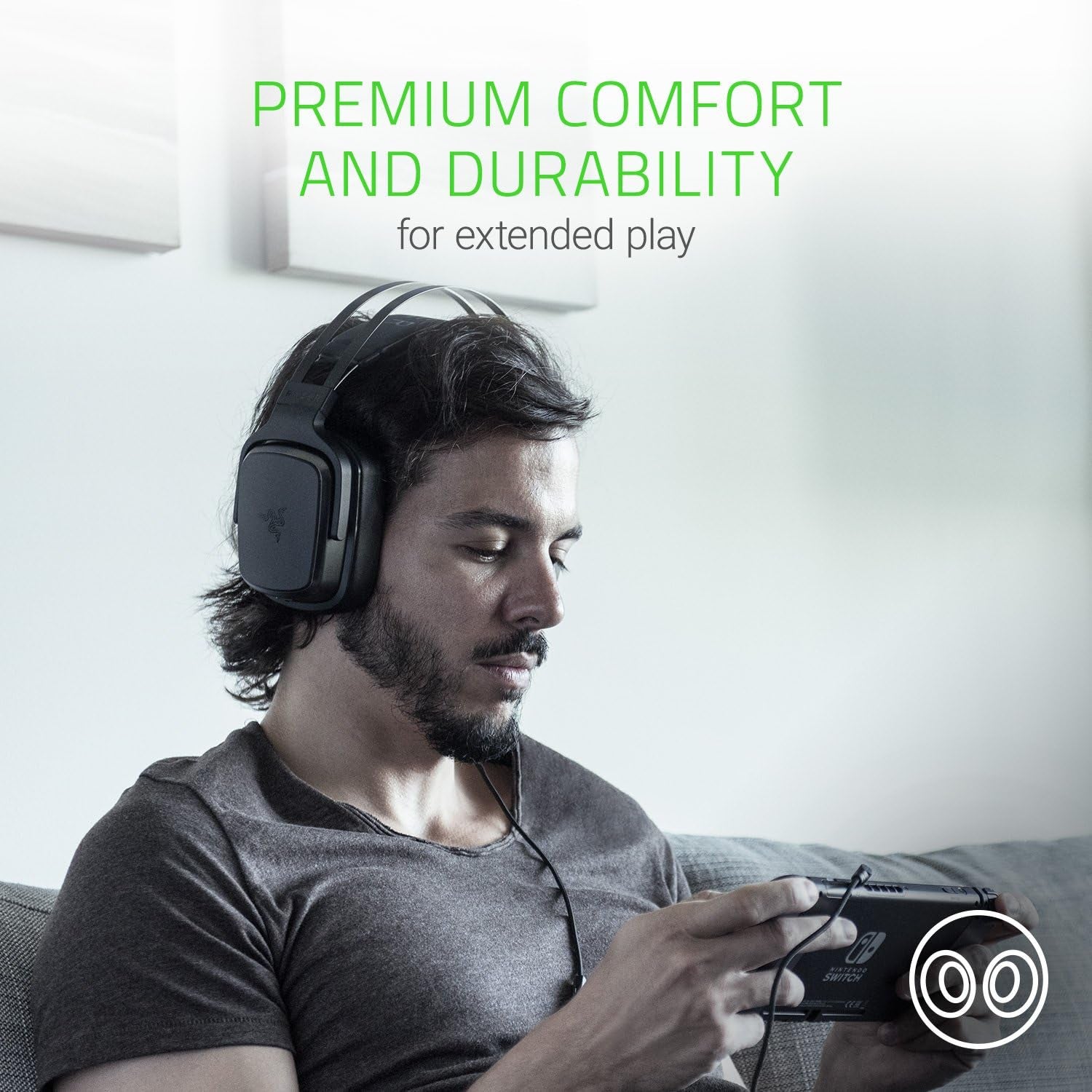 Tiamat 2.2 V2 Gaming Headset: Dual Subwoofers - In-Line Audio Control - Rotatable Boom Mic - Works with PC - Classic Black, Black (RZ04-02080100-R3U1)