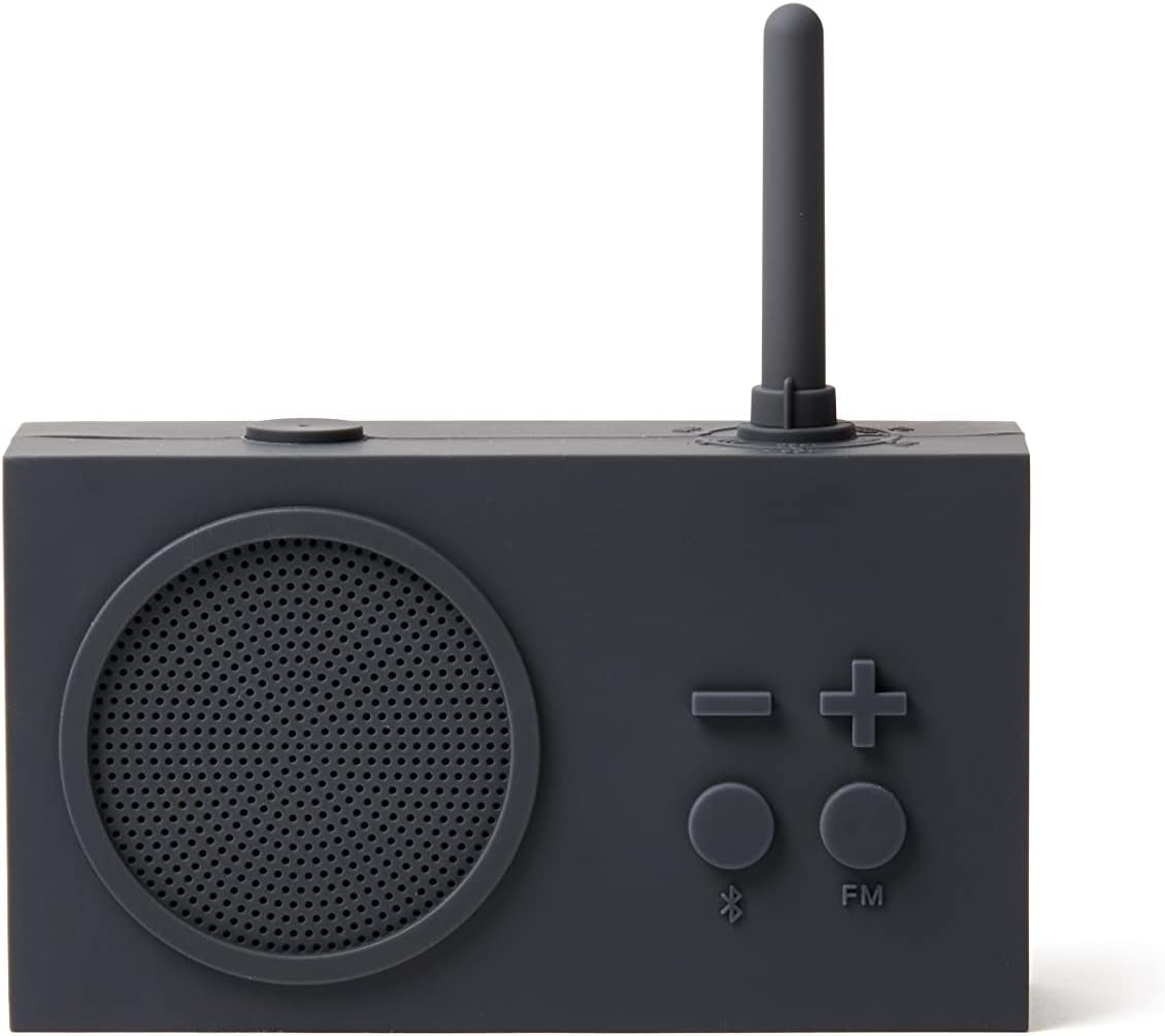 TYKHO 3 Wireless Bluetooth Speaker and FM Radio, Splashproof and Rechargeable - Black