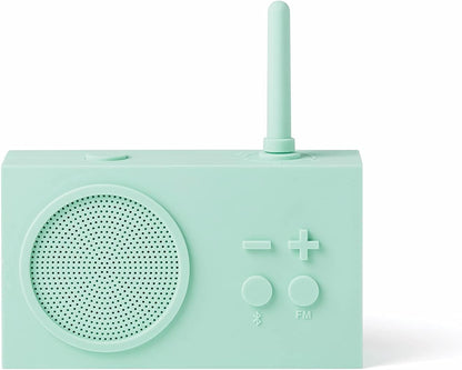 TYKHO 3 Wireless Bluetooth Speaker and FM Radio, Splashproof and Rechargeable - Black