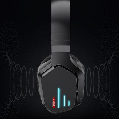 Wireless Gaming Headset with Noise Canceling Stereo Sound and LED Lights