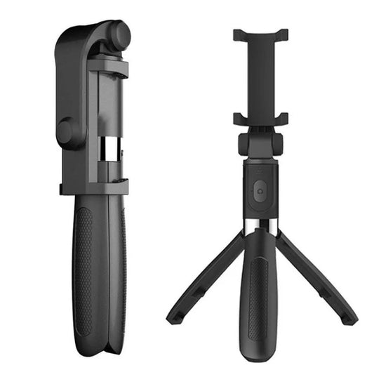 Universal Bluetooth Selfie Stick for Apple, Adjustable Tripod Stand with Live Streaming Mount for Mobile Devices
