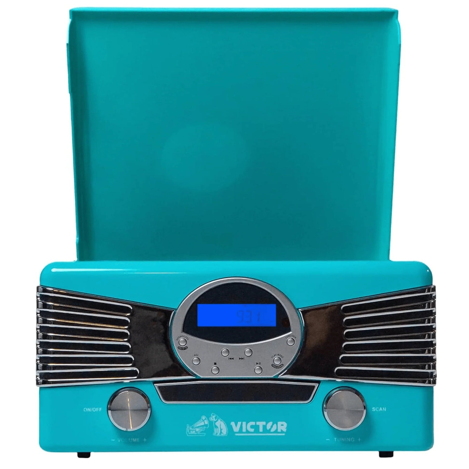 Victor Diner 7-In-1 Turntable Music Center with CD & MP3 Player and Bluetooth Function
