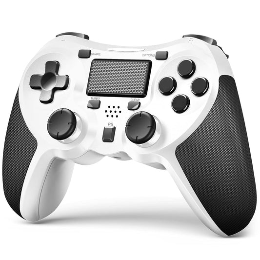Wireless Controllers Compatible with Play-Station 4 Game Controllers for PS-4 Pro/Ps-4 Slim, Built-In Speaker & Stereo Headset Jack Multitouch Pad Rechargeable Lithium Battery