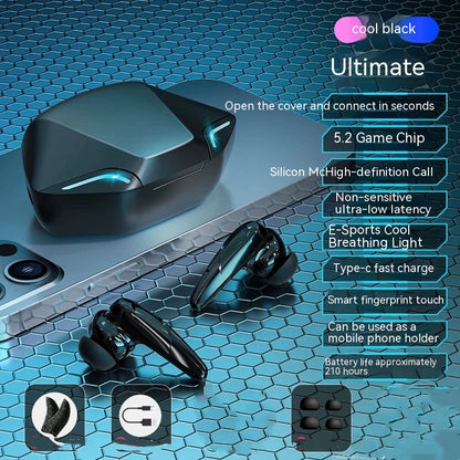 Gaming Bluetooth Headphones with Zero Delay Wireless Audio