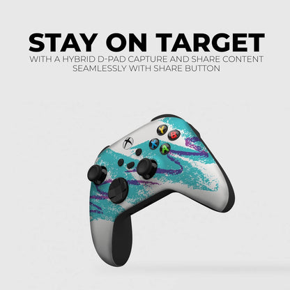 90'S Cup Custom X-Box Controller Wireless Compatible with X-Box One/Series X/S Proudly Customized in USA with Permanent HYDRO-DIP Printing(Not JUST a SKIN) (MODDED)