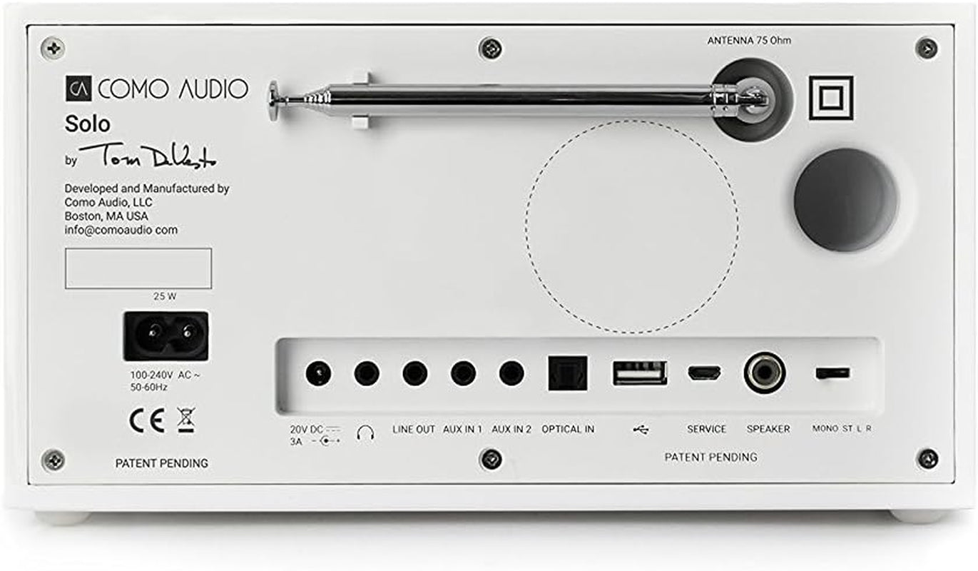Solo Wireless Speaker - Hand-Crafted Veneer Cabinets- One Touch Streaming, Internet Radio, Bluetooth, Wi-Fi (Global Edition)