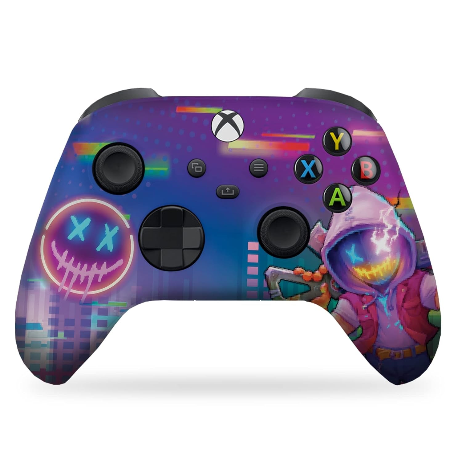 Neonabyss Custom X-Box Controller Wireless Compatible with X-Box One/Series X/S Proudly Customized in USA with Permanent HYDRO-DIP Printing (NOT JUST a SKIN)
