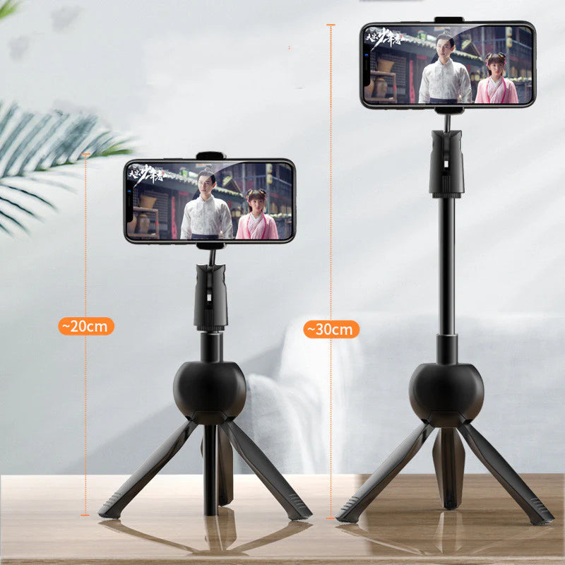 Portable Phone Stand for Desk Streaming Tripod with Wireless Remote