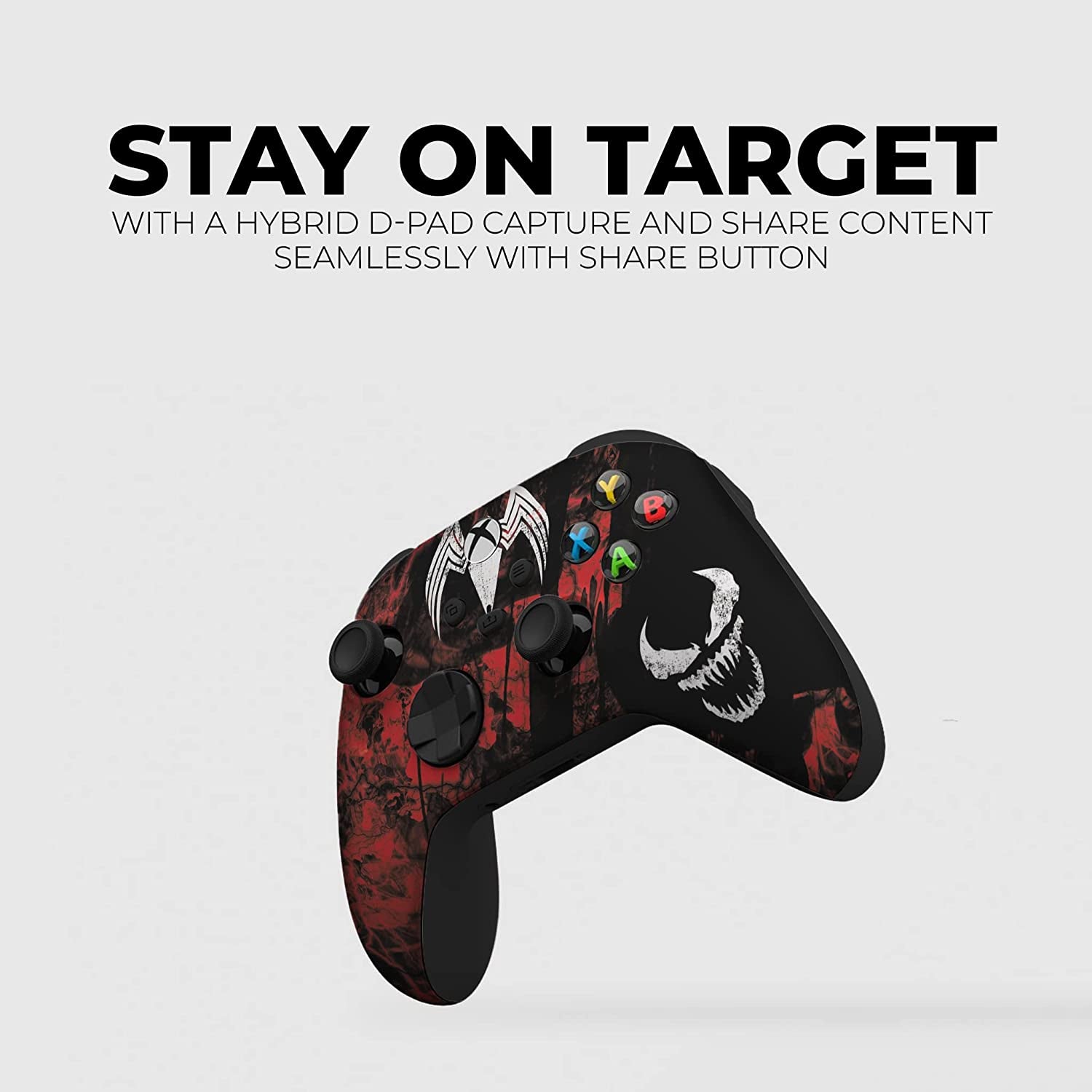 Carnagge Custom X-Box Controller Wireless Compatible with X-Box One/Series X/S Proudly Customized in USA with Permanent HYDRO-DIP Printing(Not JUST a SKIN) (MODDED)
